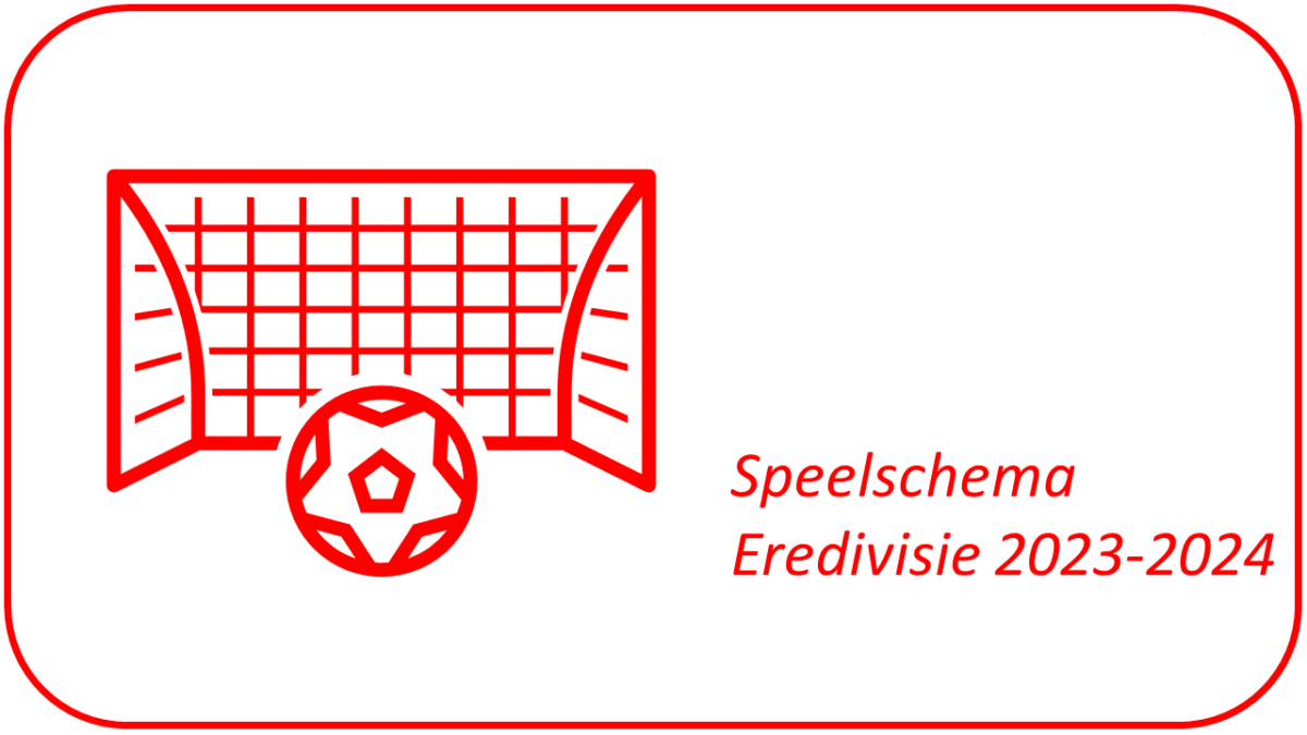 icon ter illustratie Speelschema Eredivisie 2023-2024